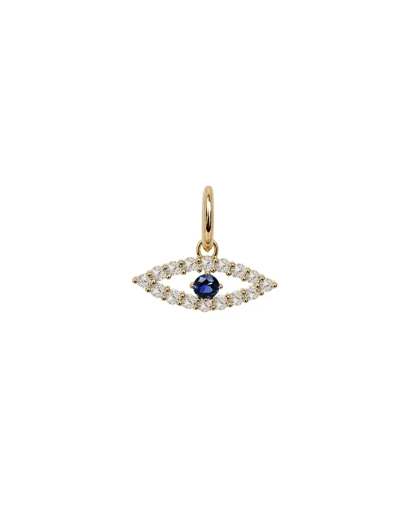 Jennifer Fisher Floating Diamond Evil Eye Charm