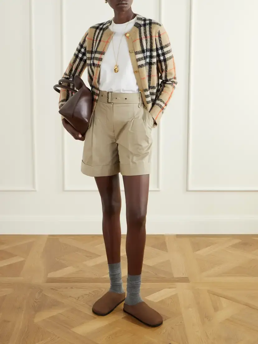 Burberry Checked Cashmere Cardigan | Thumbnail 2 Burberry Checked Cashmere Cardigan | Thumbnail 2