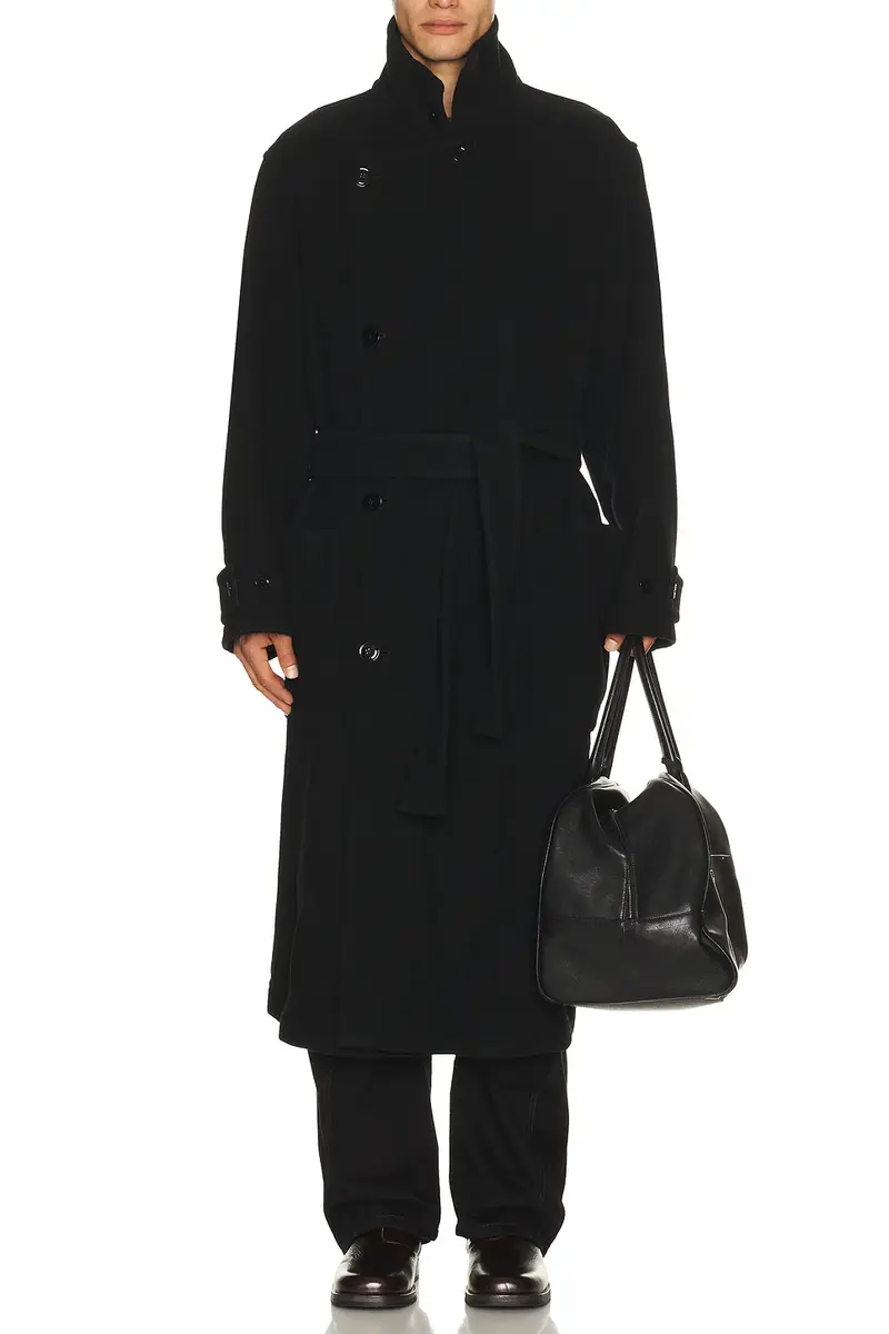 Lemaire Double Wool Wrap Coat | Thumbnail 2 Lemaire Double Wool Wrap Coat | Thumbnail 2