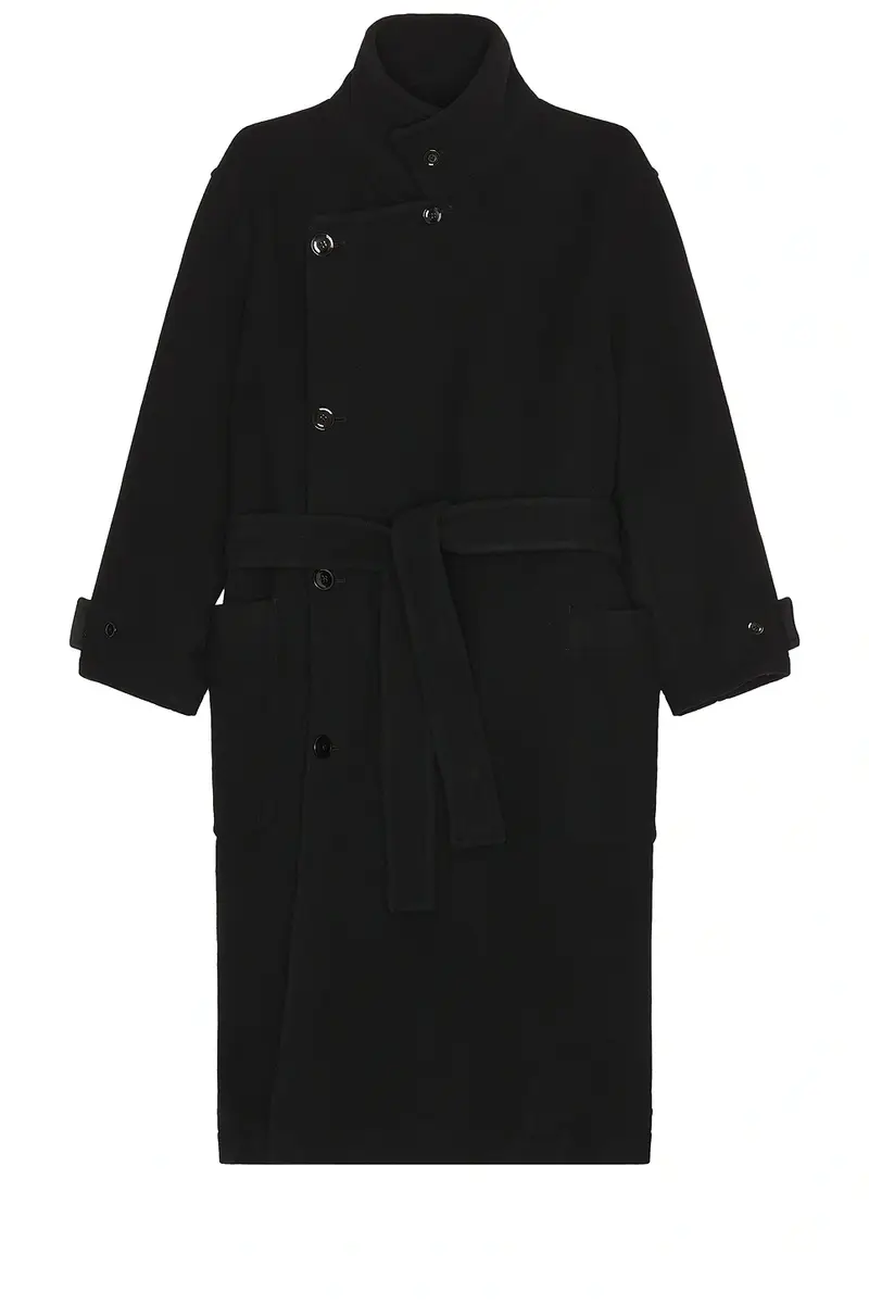 Lemaire Double Wool Wrap Coat | Thumbnail 4 Lemaire Double Wool Wrap Coat | Thumbnail 4
