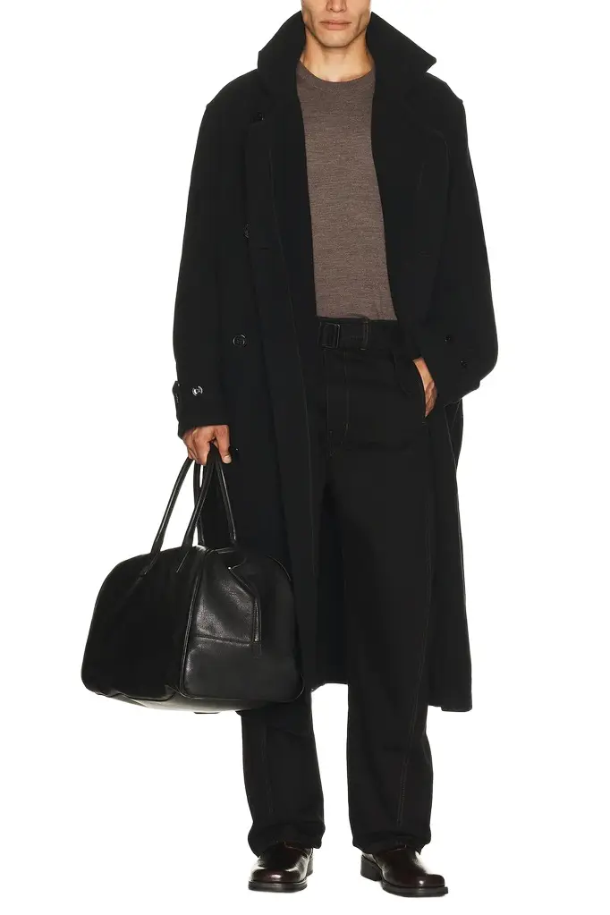 Lemaire Double Wool Wrap Coat