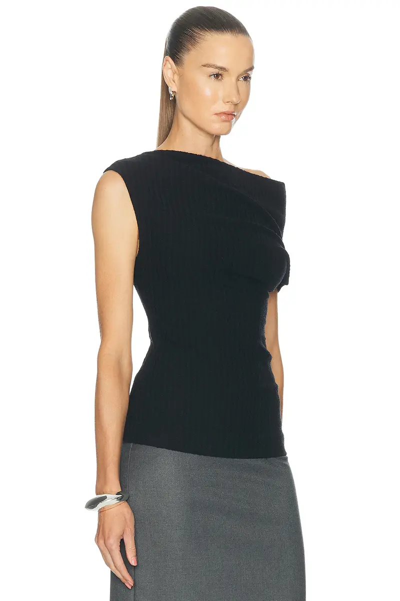 TOTEME One-Shoulder Top | Thumbnail 2 TOTEME One-Shoulder Top | Thumbnail 2
