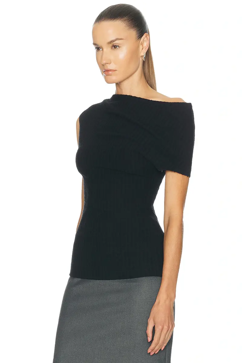 TOTEME One-Shoulder Top | Thumbnail 3 TOTEME One-Shoulder Top | Thumbnail 3