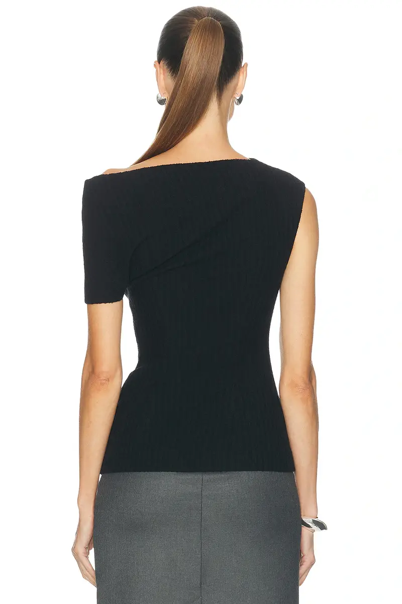 TOTEME One-Shoulder Top | Thumbnail 4 TOTEME One-Shoulder Top | Thumbnail 4