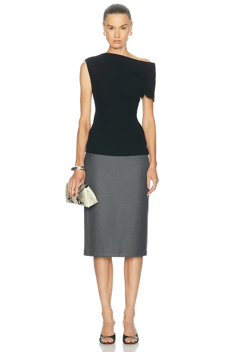 TOTEME One-Shoulder Top | Thumbnail 5 TOTEME One-Shoulder Top | Thumbnail 5
