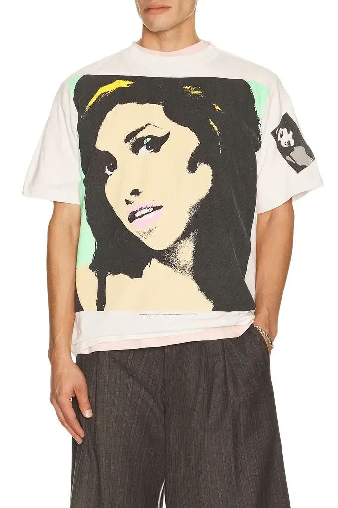 SAINT Mxxxxxx X Amy Winehouse Back To Black Tee