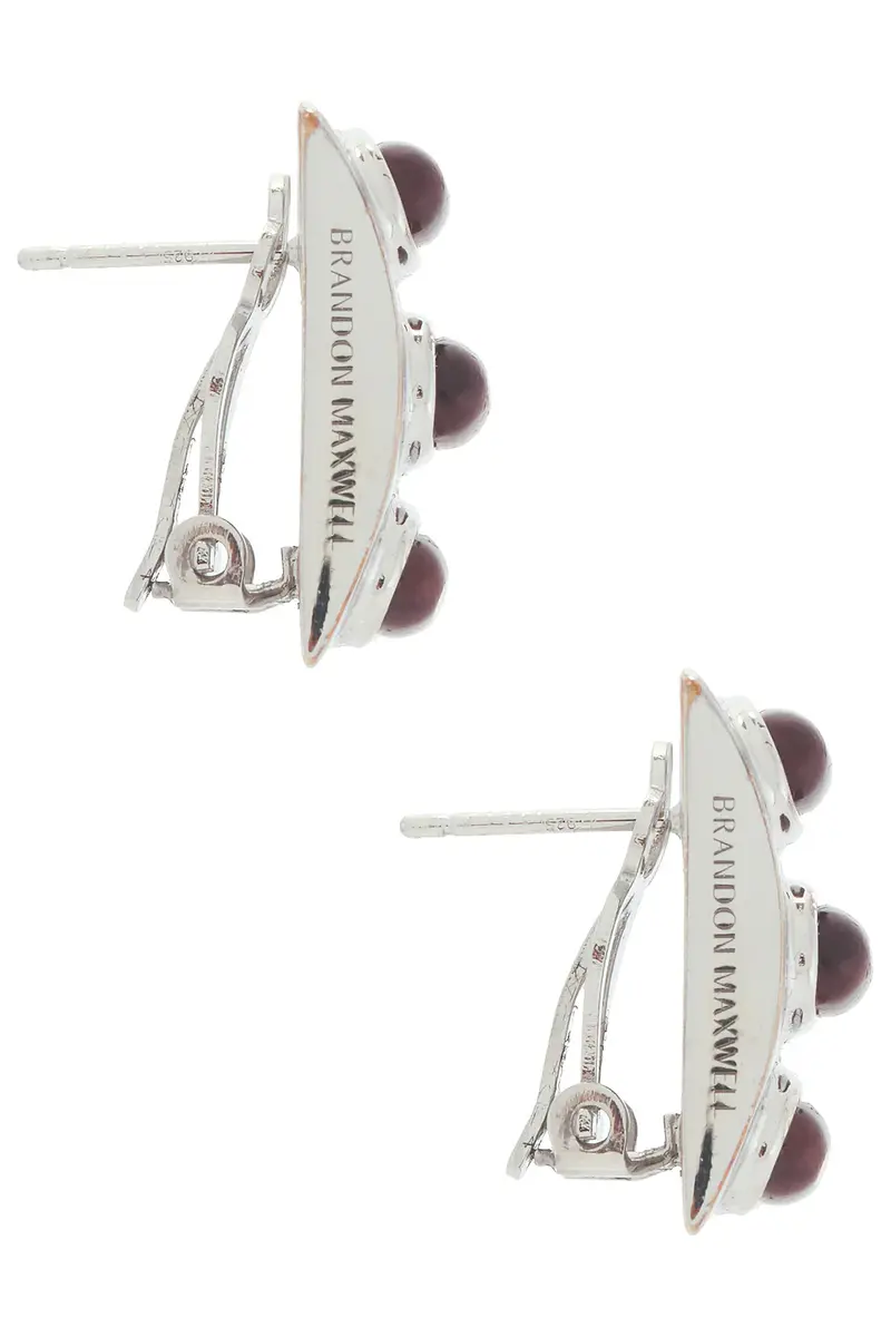 Brandon Maxwell Trove Rounded Earrings | Thumbnail 2 Brandon Maxwell Trove Rounded Earrings | Thumbnail 2