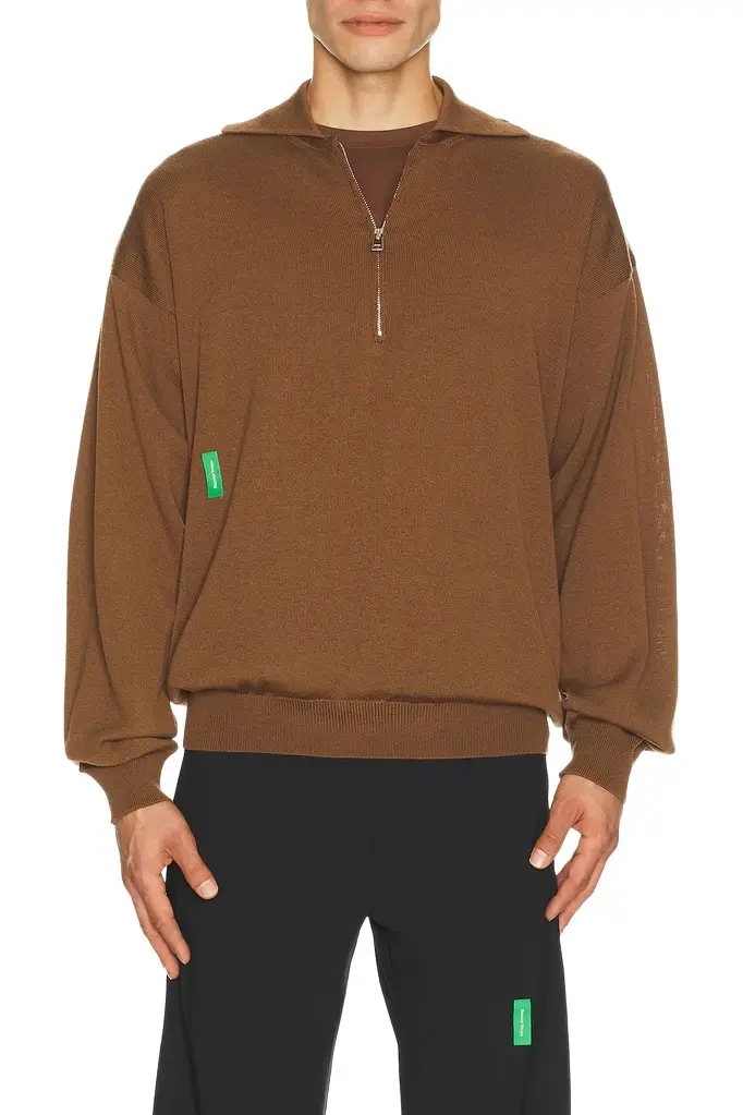 Merino Wool Quarter Zip Sweater Merino Wool Quarter Zip Sweater