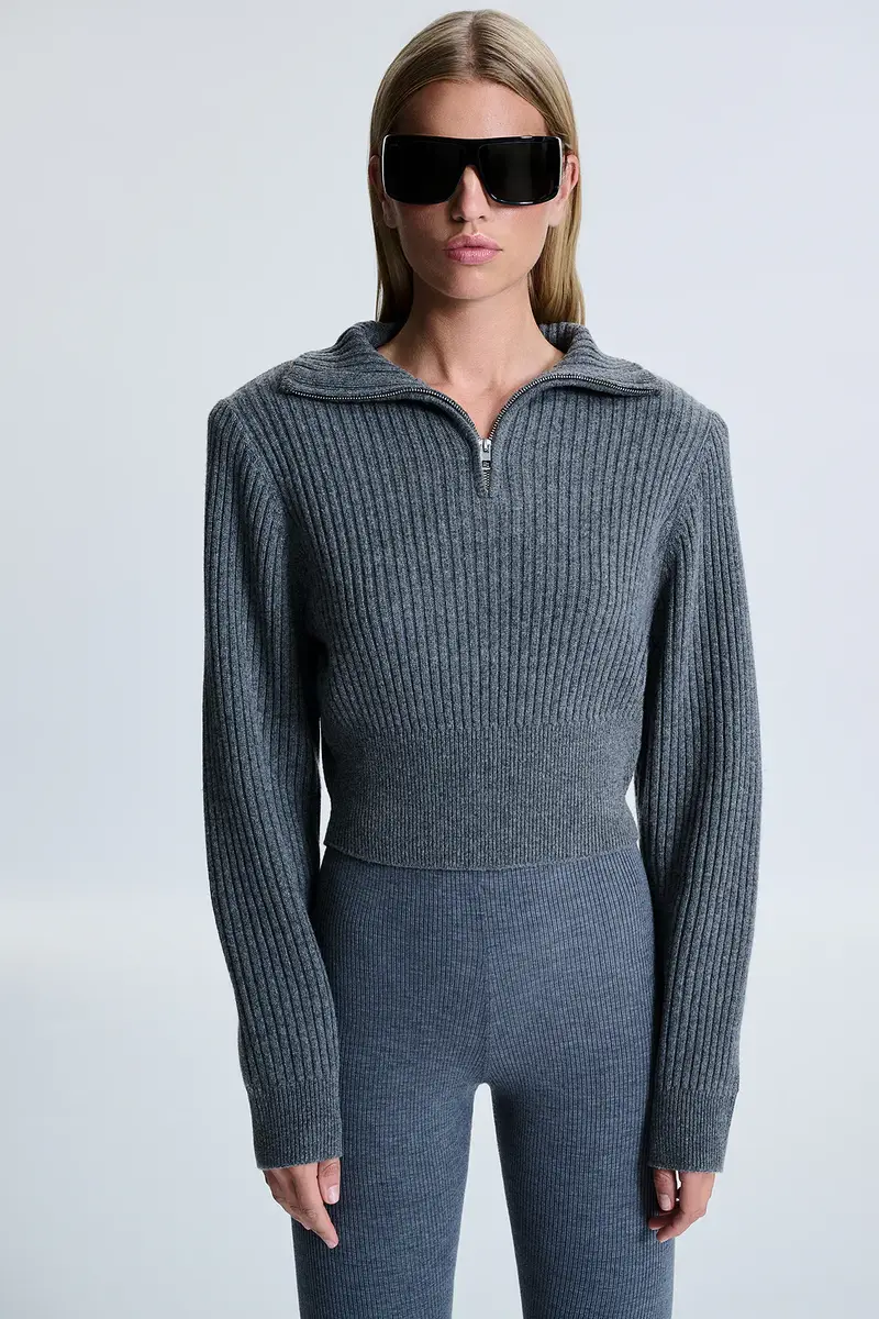 REVOLVE LOS ANGELES Polinna Rib Half Zip | Thumbnail 2