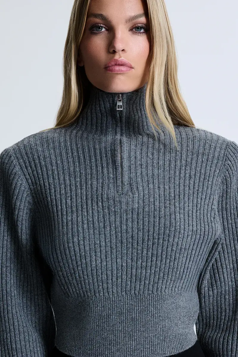 REVOLVE LOS ANGELES Polinna Rib Half Zip | Thumbnail 4