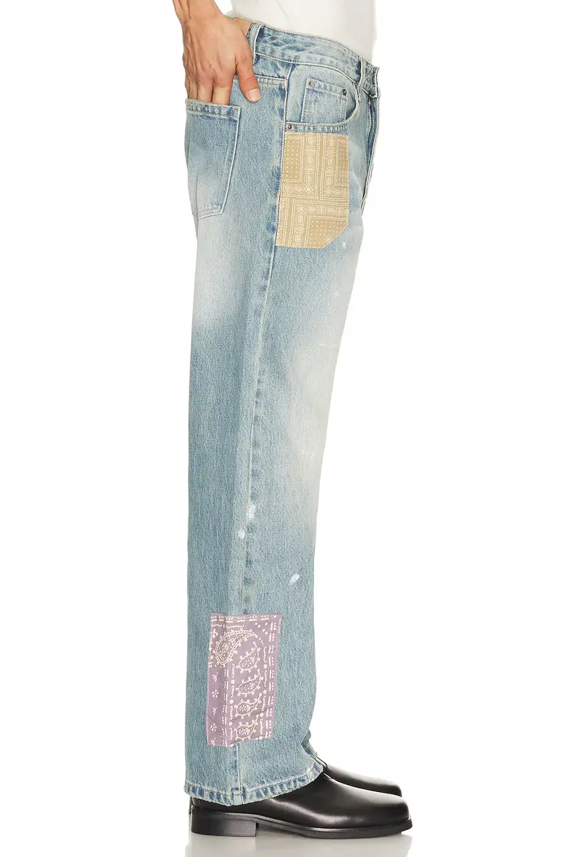 Found Tapestry Chalk Jeans | Thumbnail 2 Found Tapestry Chalk Jeans | Thumbnail 2