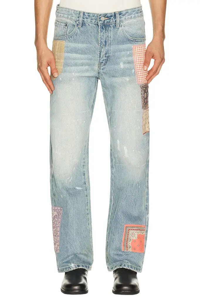 Found Tapestry Chalk Jeans