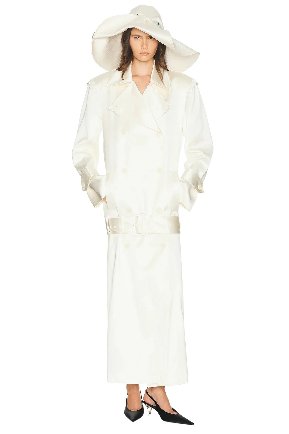 Helsa Trench Coat With Low Belt