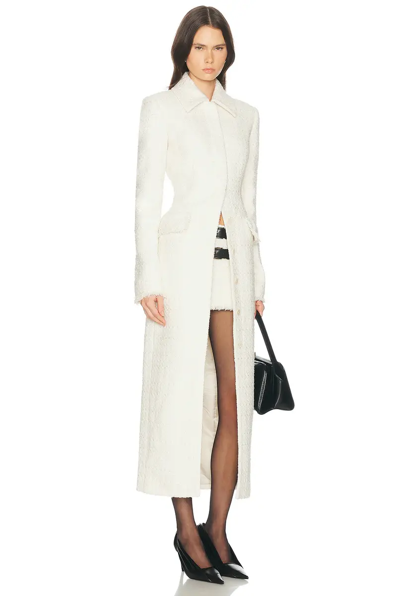 Helsa Tweed S Curve Coat | Thumbnail 3 Helsa Tweed S Curve Coat | Thumbnail 3