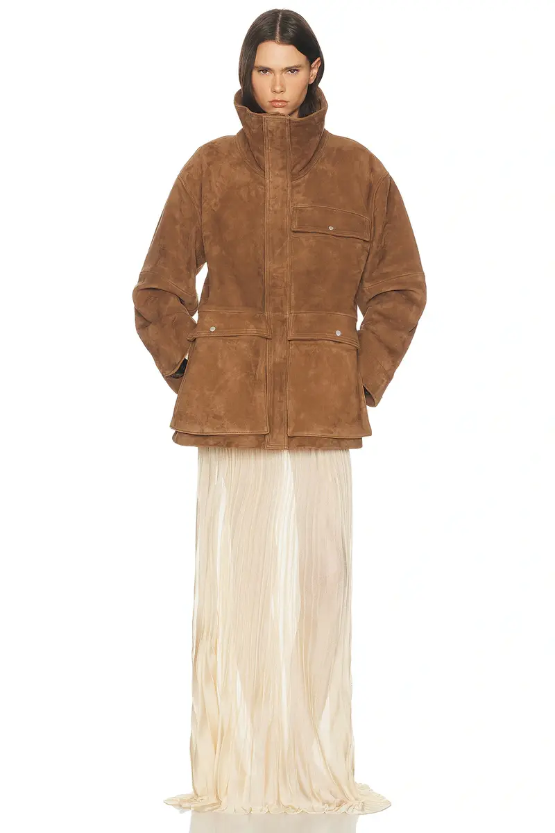 Helsa Suede Oversized Utility Jacket | Thumbnail 2 Helsa Suede Oversized Utility Jacket | Thumbnail 2