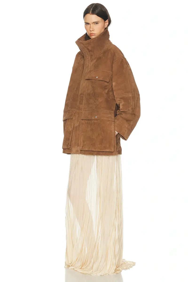 Helsa Suede Oversized Utility Jacket | Thumbnail 3 Helsa Suede Oversized Utility Jacket | Thumbnail 3