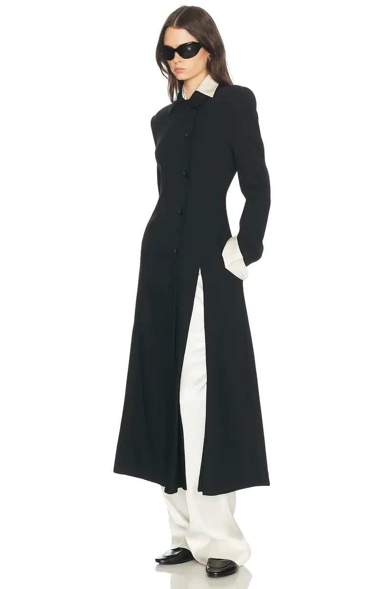 Helsa Wool Blend Asymmetrical Suiting Jacket With Slits | Thumbnail 2 Helsa Wool Blend Asymmetrical Suiting Jacket With Slits | Thumbnail 2
