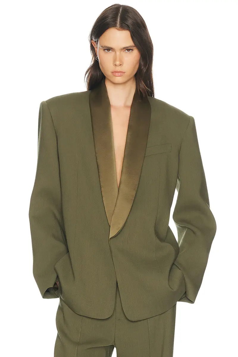 Helsa Wool Blend Longline Suiting Blazer | Thumbnail 2