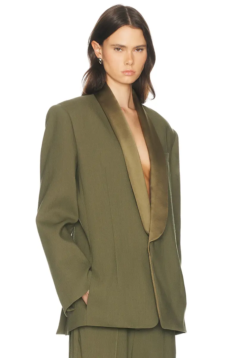 Helsa Wool Blend Longline Suiting Blazer | Thumbnail 3