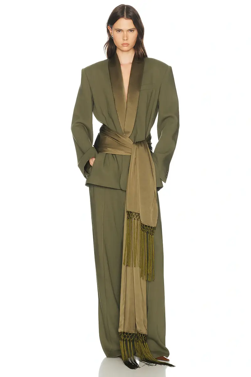 Helsa Wool Blend Longline Suiting Blazer | Thumbnail 5