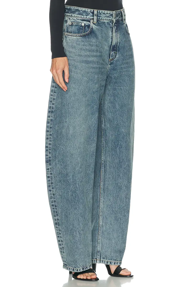 ALAÏA Round High Waisted Wide Leg | Thumbnail 2
