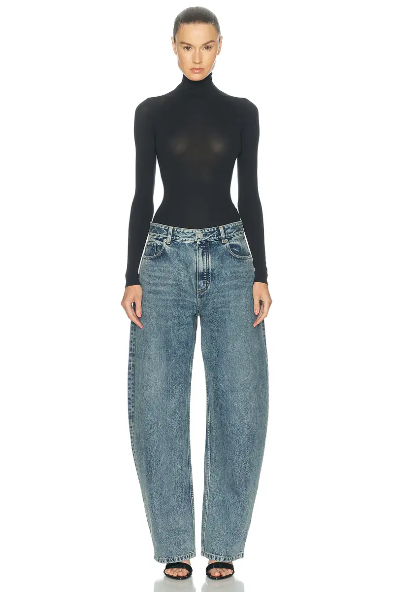 ALAÏA Round High Waisted Wide Leg | Thumbnail 5