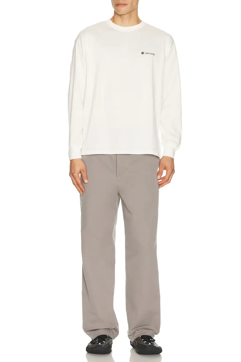 Snow Peak Soft Cotton Relaxed Logo L/S T-Shirt | Thumbnail 3 Snow Peak Soft Cotton Relaxed Logo L/S T-Shirt | Thumbnail 3
