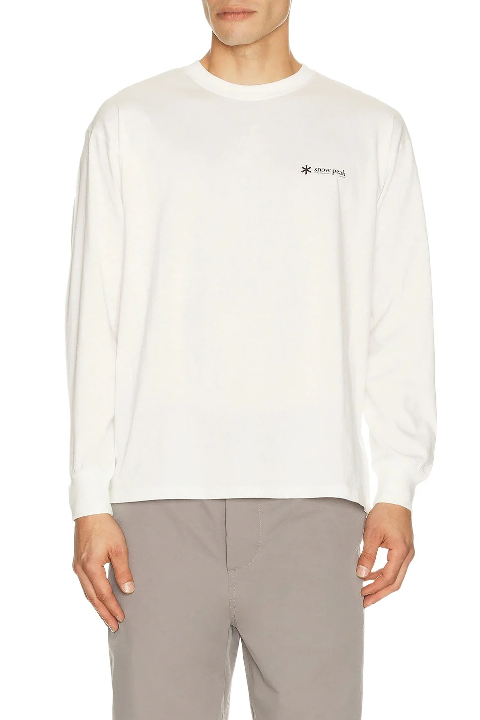 Snow Peak Soft Cotton Relaxed Logo L/S T-Shirt