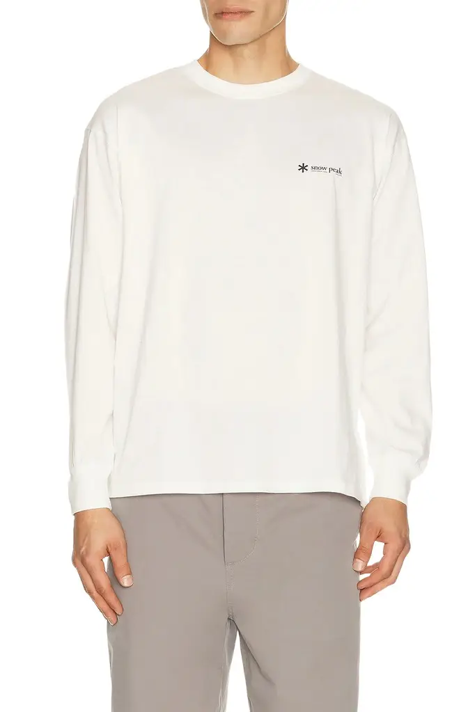 Snow Peak Soft Cotton Relaxed Logo L/S T-Shirt
