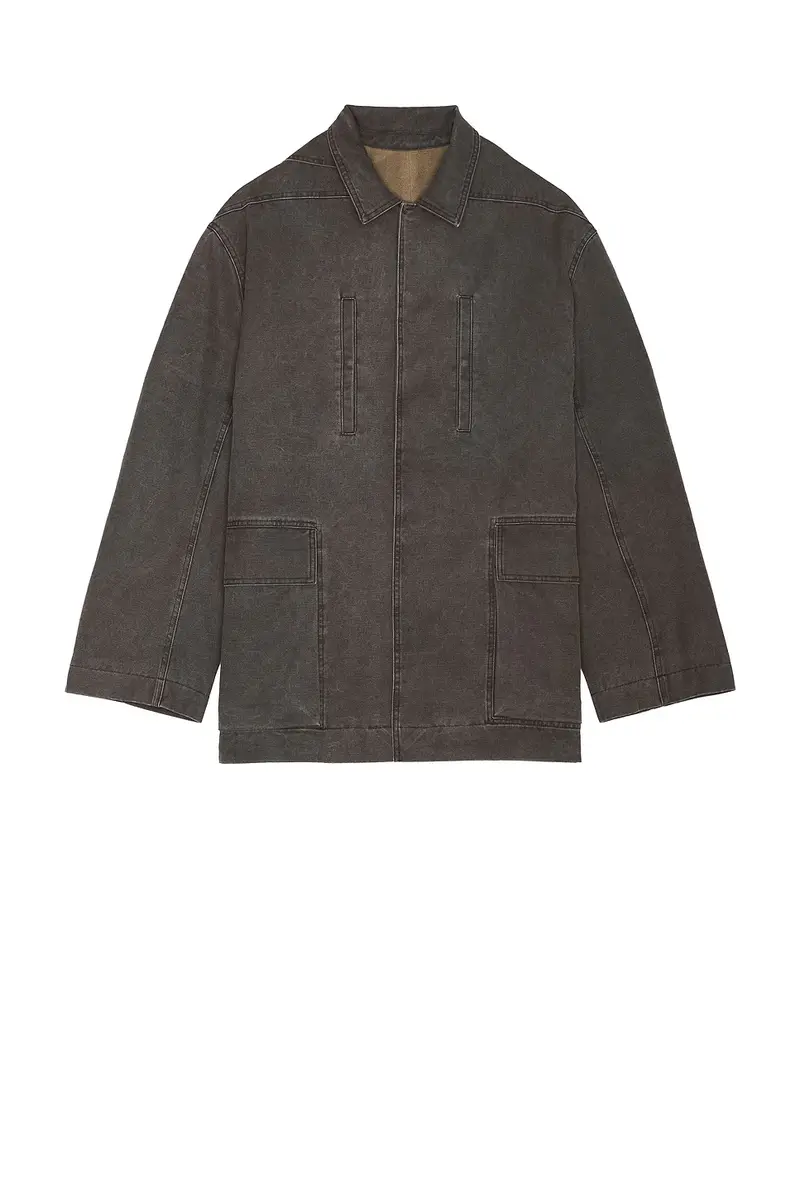 Rick Owens Collared Mac Jacket | Thumbnail 4 Rick Owens Collared Mac Jacket | Thumbnail 4