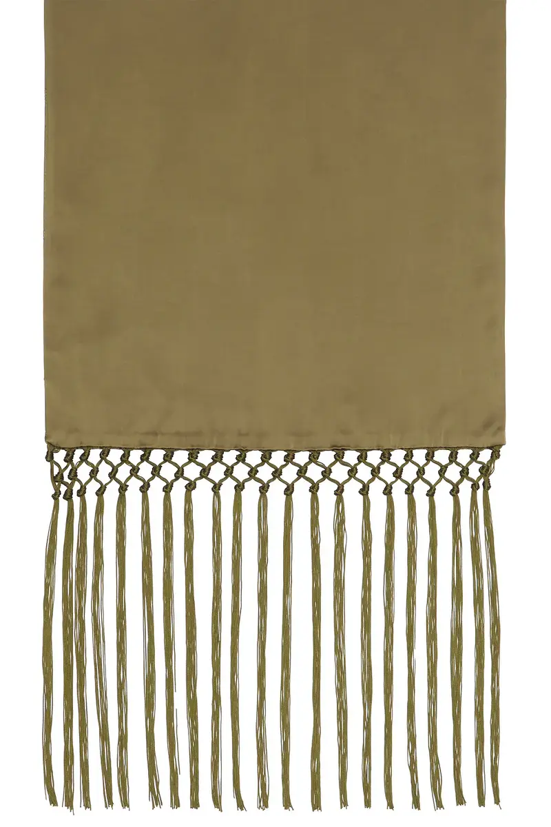 Helsa Satin Scarf Tie With Tassels | Thumbnail 4 Helsa Satin Scarf Tie With Tassels | Thumbnail 4
