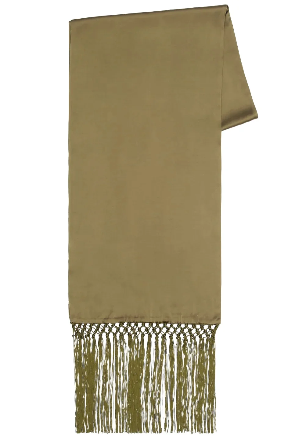 Helsa Satin Scarf Tie With Tassels