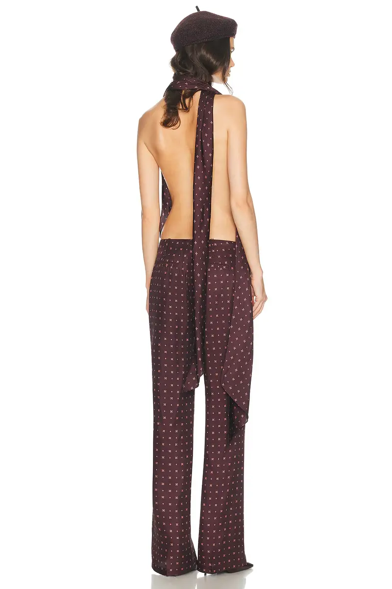 Helsa Scarf Halter Jumpsuit | Thumbnail 3 Helsa Scarf Halter Jumpsuit | Thumbnail 3
