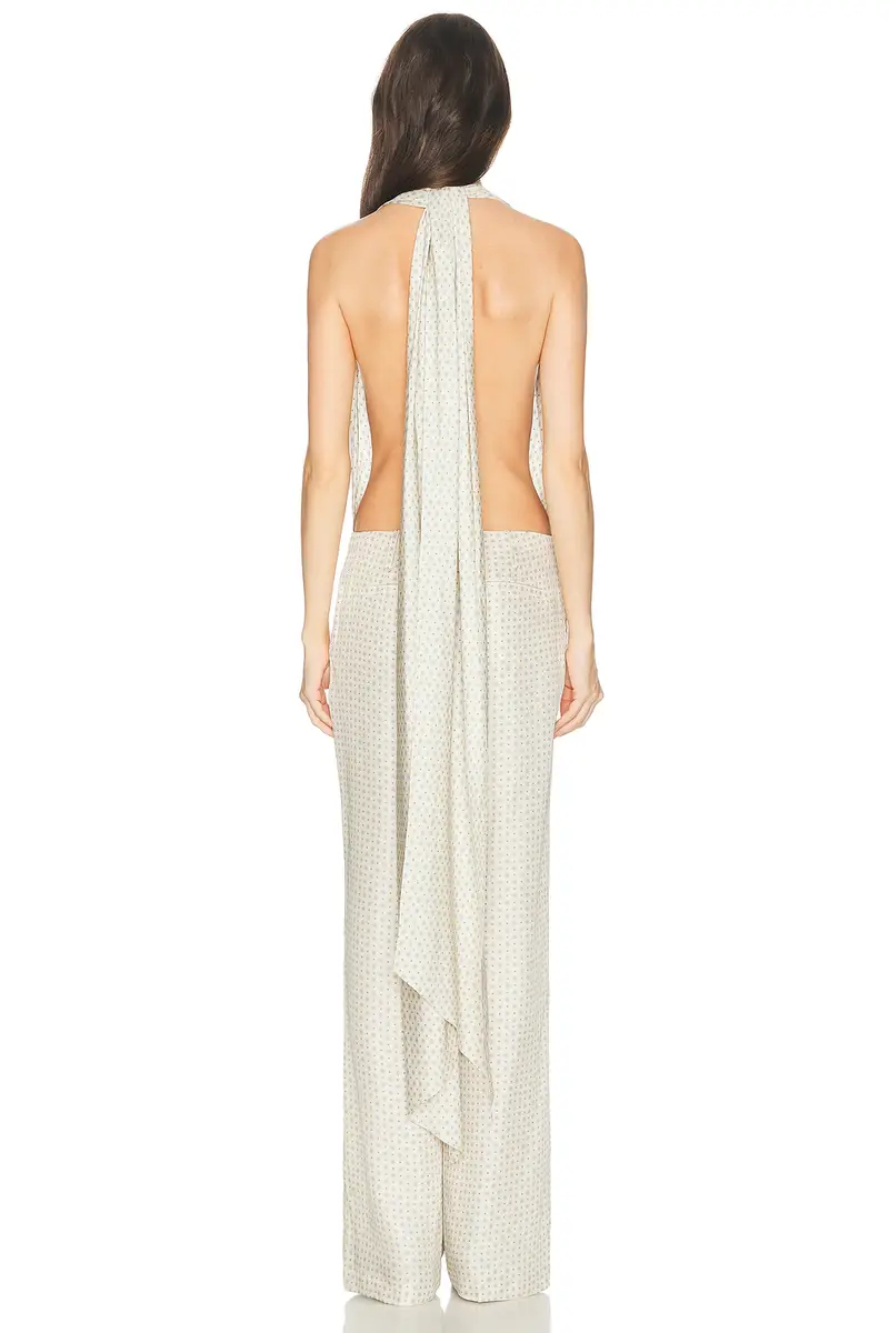 Helsa Scarf Halter Jumpsuit | Thumbnail 3 Helsa Scarf Halter Jumpsuit | Thumbnail 3