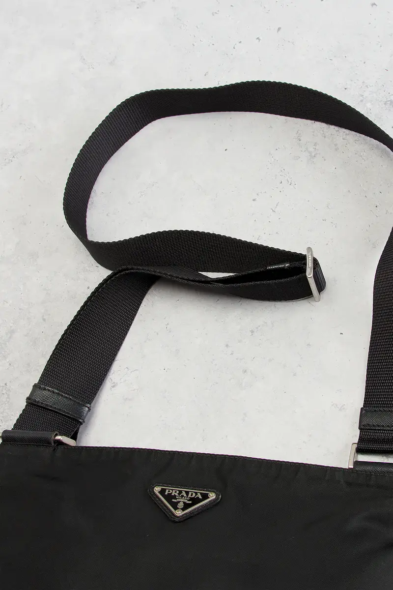 Prada Prada Tessuto Flat Messenger Bag | Thumbnail 9