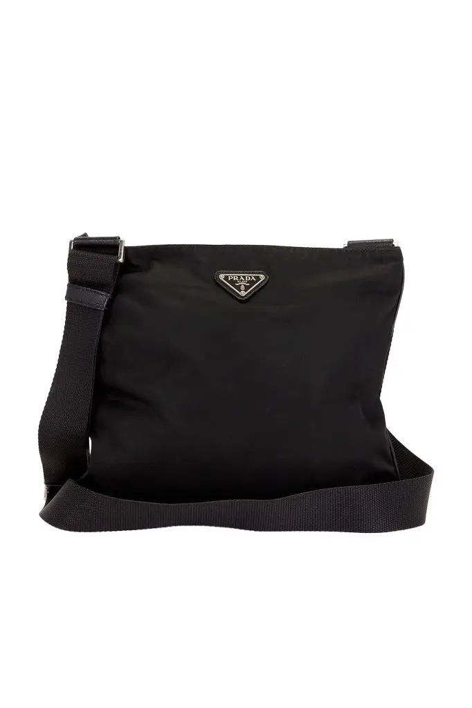 Prada Prada Tessuto Flat Messenger Bag