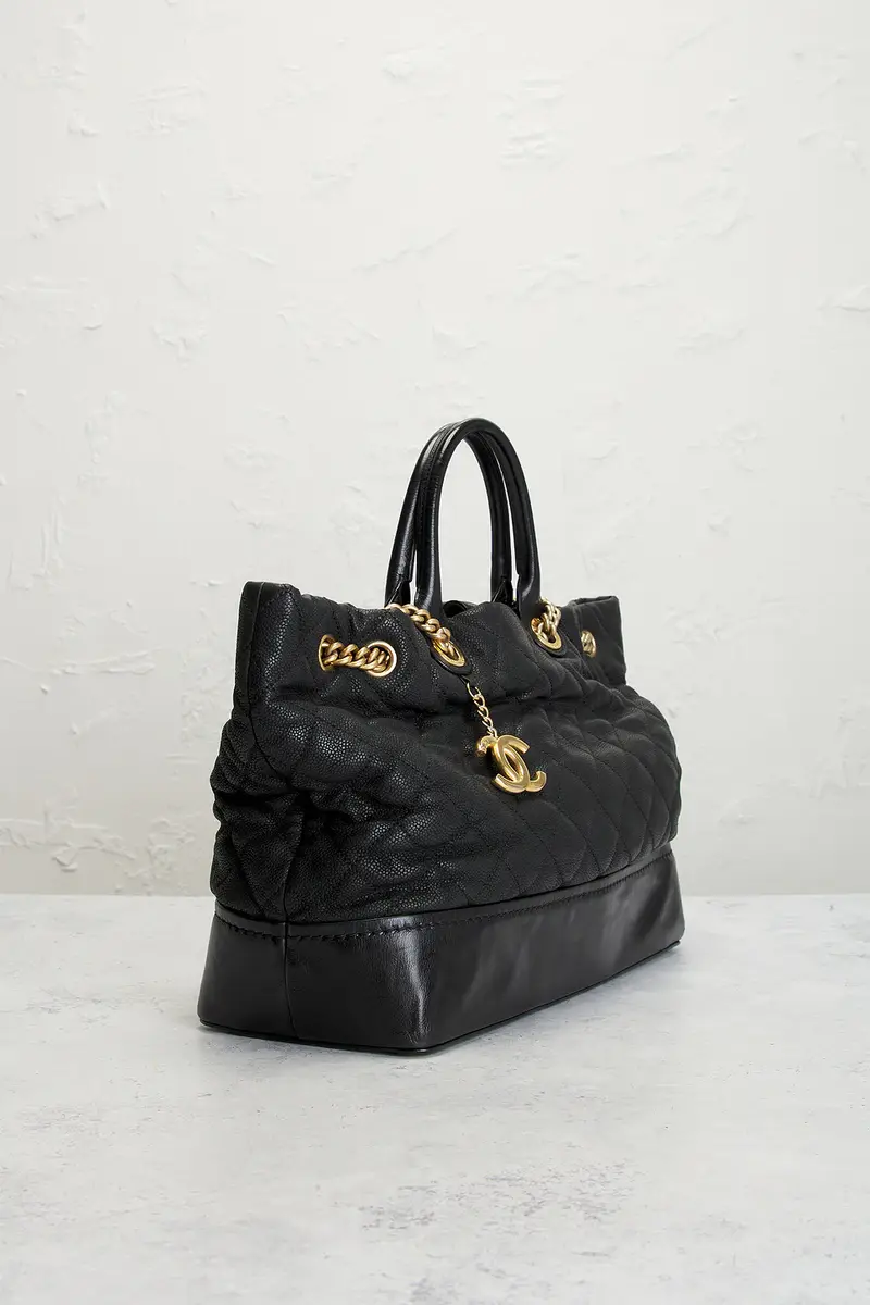 Chanel Chanel Caviar Globe Trotter Shopping Tote Bag | Thumbnail 4