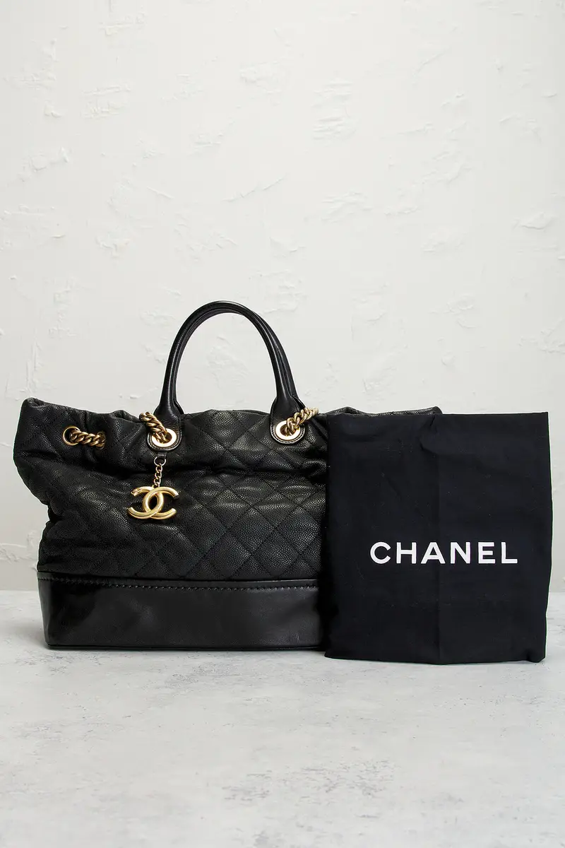Chanel Chanel Caviar Globe Trotter Shopping Tote Bag | Thumbnail 10