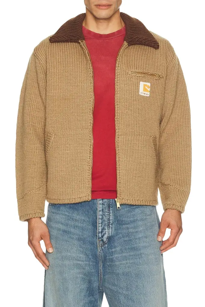 rice nine ten Home Made Knitting Detroit Jacket