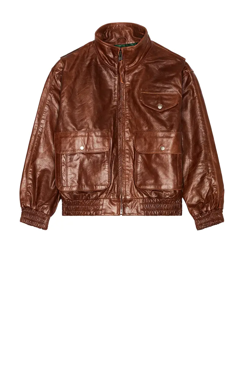 Found Redwood Leather Bomber Jacket | Thumbnail 4