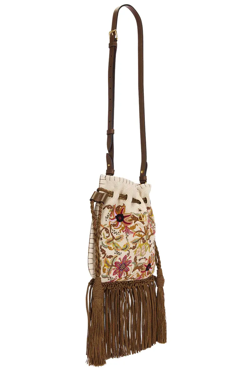 Valentino Garavani Nellcote Alice Small Drawstring Bag | Thumbnail 4