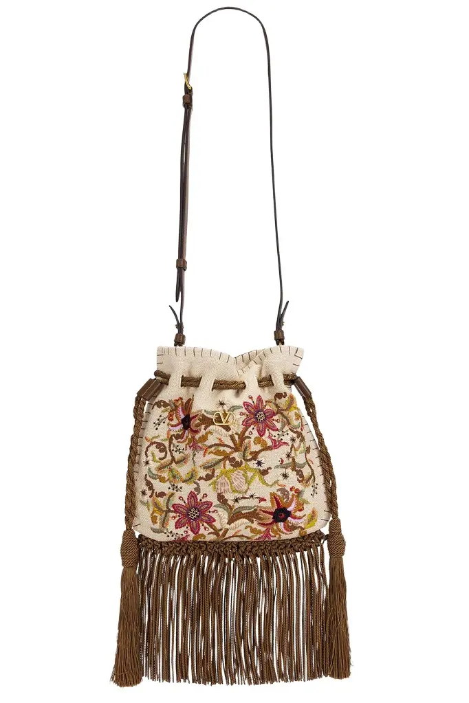 Valentino Garavani Nellcote Alice Small Drawstring Bag