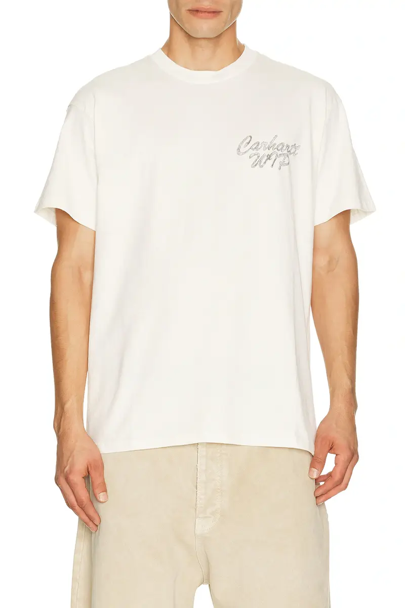 Carhartt WIP Short Sleeve Hatching Script Tee Shirt | Thumbnail 2 Carhartt WIP Short Sleeve Hatching Script Tee Shirt | Thumbnail 2