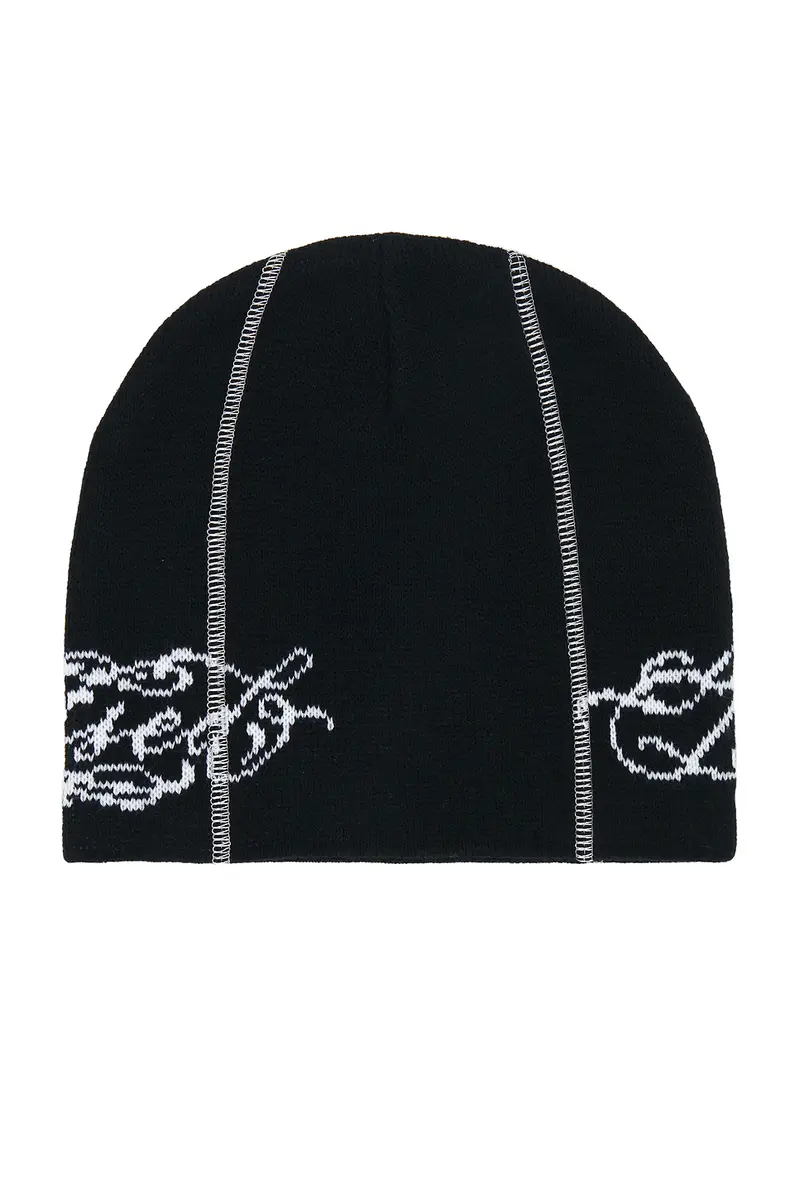 Born x Raised Fine Line Skully Beanie | Thumbnail 2