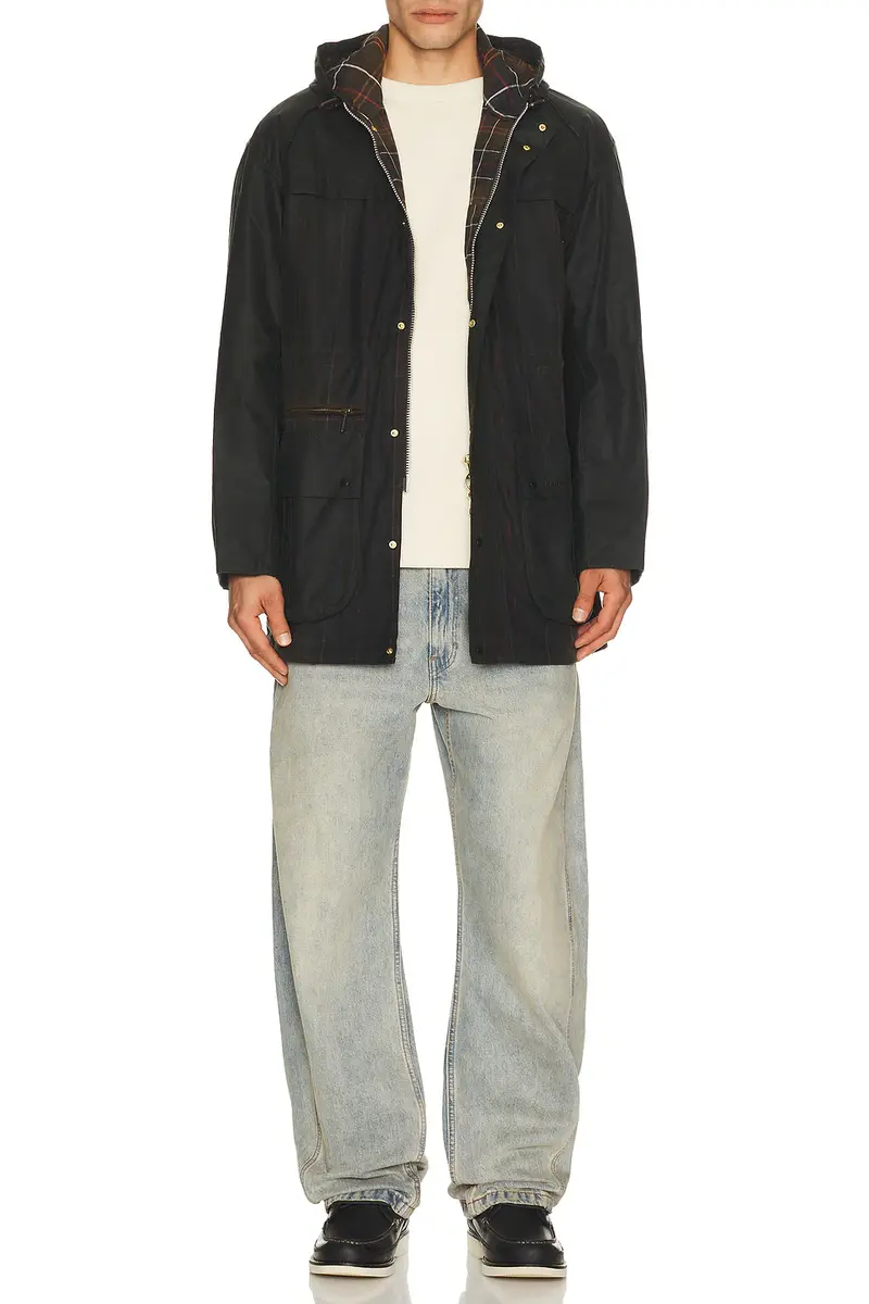Barbour Icons Tartan Durham Wax Jacket | Thumbnail 3 Barbour Icons Tartan Durham Wax Jacket | Thumbnail 3