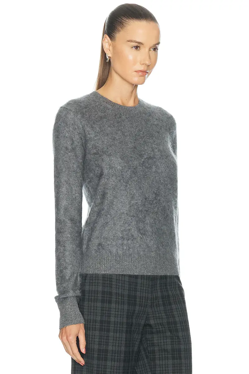 ENZA COSTA Mink Wash Cashmere Easy Crewneck Sweater | Thumbnail 2 ENZA COSTA Mink Wash Cashmere Easy Crewneck Sweater | Thumbnail 2