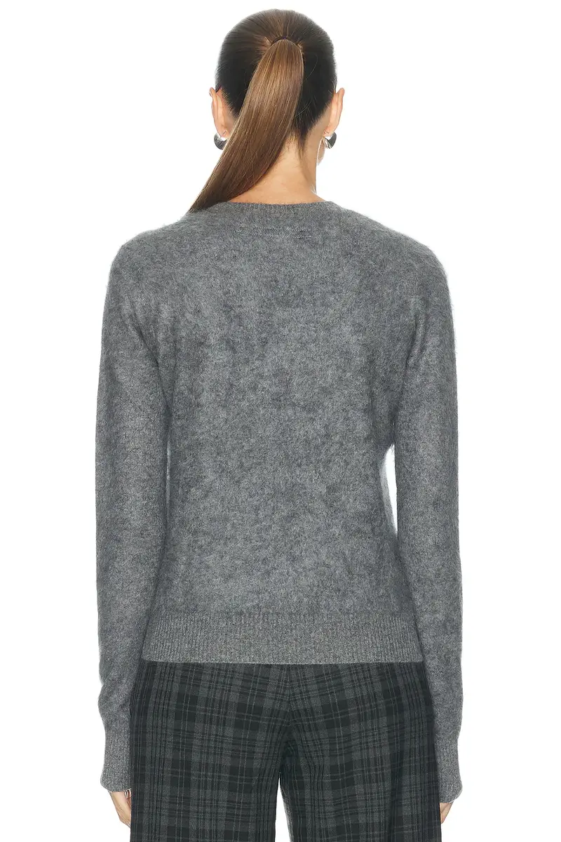 ENZA COSTA Mink Wash Cashmere Easy Crewneck Sweater | Thumbnail 3 ENZA COSTA Mink Wash Cashmere Easy Crewneck Sweater | Thumbnail 3