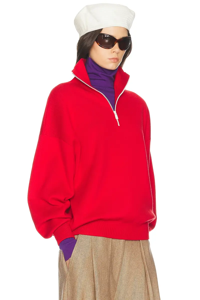 Helsa Zionn Classic Knit Half Zip | Thumbnail 2 Helsa Zionn Classic Knit Half Zip | Thumbnail 2