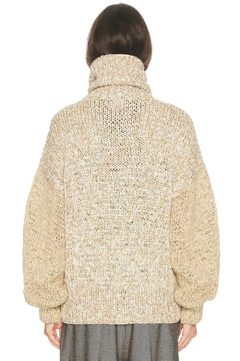 Helsa Carrmen Marled Knit Funnel Neck | Thumbnail 3