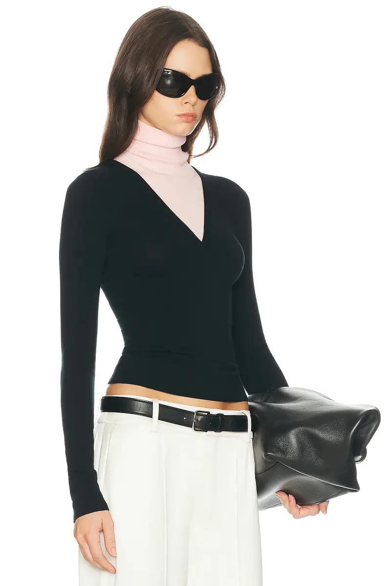 Helsa Wrenn Color Block Knit Turtleneck | Thumbnail 2 Helsa Wrenn Color Block Knit Turtleneck | Thumbnail 2